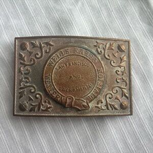 Vintage Wells Fargo Tiff&Co Belt Buckle